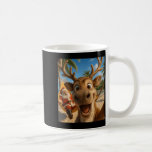 Christmas In July – Reindeer Selfie Santa Boys Kid Coffee Mug<br><div class="desc">Christmas In July – Reindeer Selfie Santa Boys Kids Funny</div>