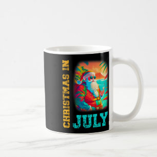 Christmas In July Santa Beach Summer Summer  Coffee Mug
