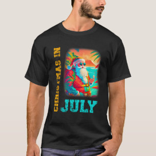 Christmas In July Santa Beach Summer Summer T-Shirt