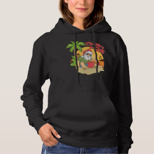 Christmas In July Santa Claus Beach Summer Solstic Hoodie