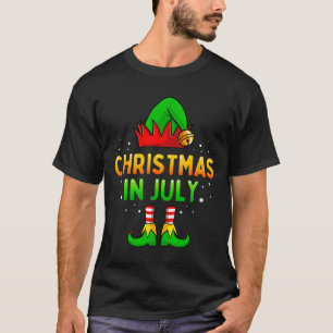 Christmas In July Santa Elf Funny Xmas Men Women K T-Shirt