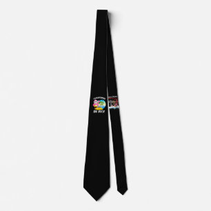 Christmas In July Santa Flamingo Pool Summer Tie