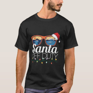 Christmas In July Santa Hat Off Duty Sungles Beach T-Shirt
