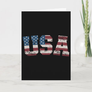 Christmas In July Santa Hat Sungles Usa Flag 4th O Card