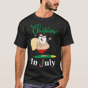 Christmas In July Santa Summer Vacation Beach Love T-Shirt