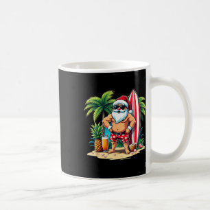 Christmas In July Santa Surf Summer Surfing _4 Coffee Mug