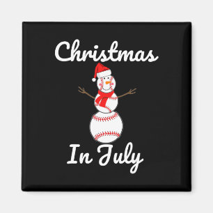 Christmas In July Sell Snowman Santa Hat Summer (2 Magnet