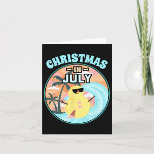 Christmas In July Shirt Beach Summer Vacation Shir Card
