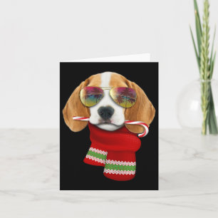 Christmas In July Shirt Beagle Sungles Dog Lovers  Card