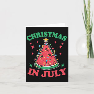 Christmas In July Shirt For Men Women Watermelon X Card