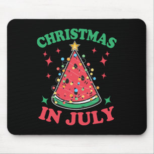 Christmas In July Shirt For Men Women Watermelon X Mouse Pad