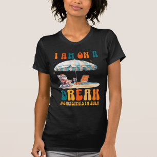 Christmas In July Shirt Funny Santa Summer Beach