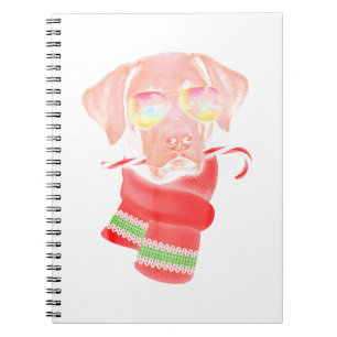 Christmas in July Shirt Labrador Sunglasses Dog Notebook