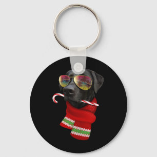 Christmas In July Shirt Labrador Sungles Dog Lover Key Ring