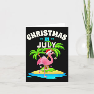 Christmas In July Shirts For Women Men Kids Pink F Card