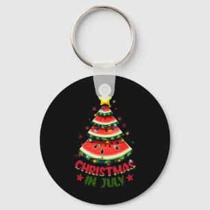 Christmas In July Shirts Women Men Kids Watermelon Key Ring