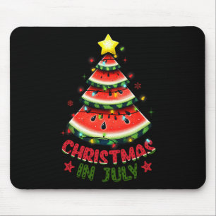 Christmas In July Shirts Women Men Kids Watermelon Mouse Pad