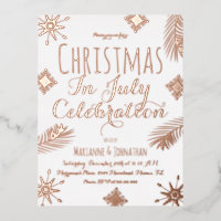 Christmas In July Snowflakes Foil Pressed