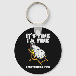 Christmas In July Snowman Melting Fine Funny Men W Key Ring