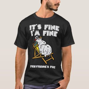 Christmas In July Snowman Melting Fine Funny Men W T-Shirt