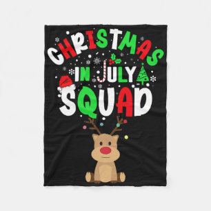 Christmas In July Squad 1 Fleece Blanket