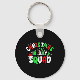 Christmas In July Squad Funny Christma Summer Men Key Ring