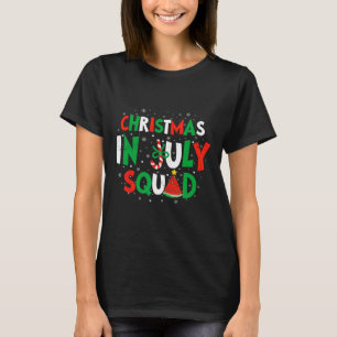 Christmas In July Squad Funny Summer Vacation Men T-Shirt