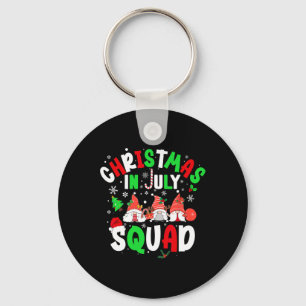 Christmas In July Squad Funny Summer Xmas Key Ring