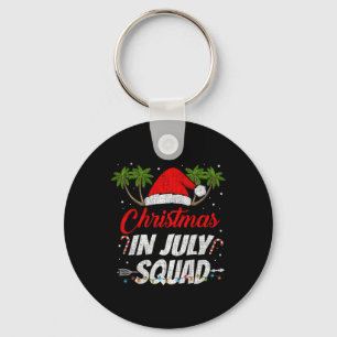 Christmas In July Squad Funny Summer Xmas Men Wome Key Ring