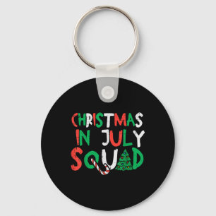 Christmas In July Squad Funny Summer Xmas Men Wome Key Ring