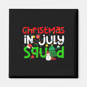 Christmas In July Squad Funny Summer Xmas Men Wome Magnet