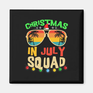 Christmas In July Squad Funny Summer Xmas Men Wome Magnet