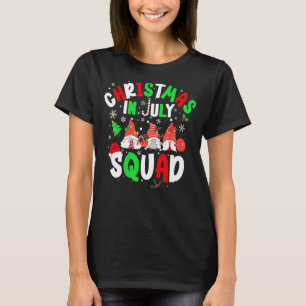 Christmas In July Squad Funny Summer Xmas T-Shirt