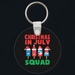 Christmas In July Squad Ice Pop Crew Santa Hat Dec Key Ring<br><div class="desc">Christmas In July Squad Ice Pop Crew Santa Hat Decorations</div>
