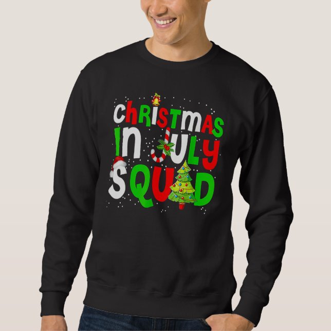 Christmas In July Squad Summer Xmas Men Women Kids Sweatshirt (Front)