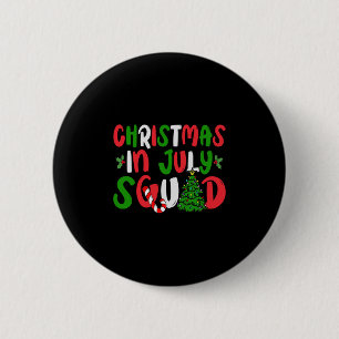Christmas In July Squad Summer Xmas Tree Family Ma 6 Cm Round Badge