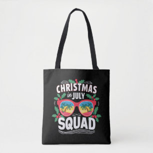 Christmas In July Squad Sunglasses Summer Beach Tote Bag