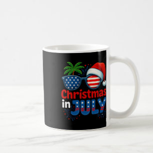Christmas In July Summer Beach Hawaii Santa Usa Fl Coffee Mug