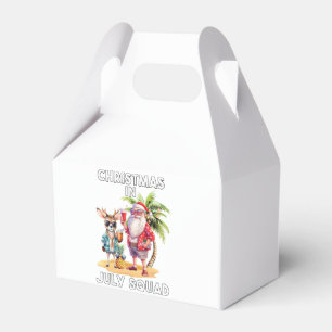 Christmas in July Summer Beach Vacation Xmas Ugly Favour Box