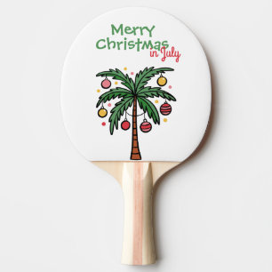 Christmas in July Summer Christmas Party Ping Pong Paddle