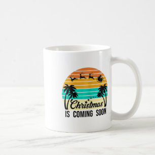 Christmas In July Summer Funny Santa Design On The Coffee Mug
