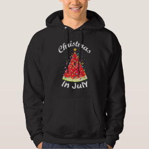 Christmas In July Summer Melon Christmas Tree Summ Hoodie