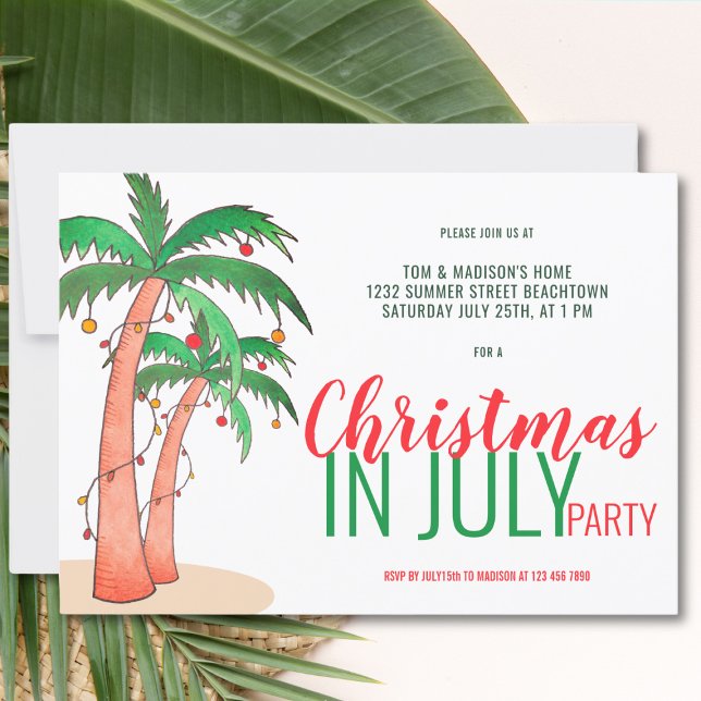 Christmas in July Summer Party Invitation (Creator Uploaded)
