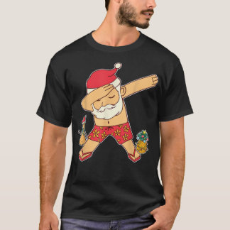 Christmas In July Summer Santa Hawaiian  T-Shirt