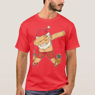 Christmas In July Summer Santa Hawaiian T-Shirt