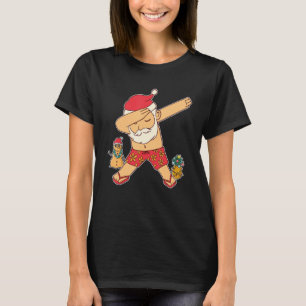 Christmas In July Summer Santa Hawaiian T-Shirt