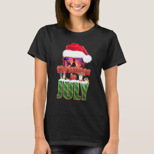 Christmas In July  Summer Santa Sunglasses Xmas 1 T-Shirt