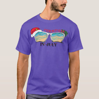 Christmas in July Summer Vacation Sunglasses with T-Shirt