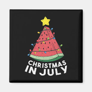 Christmas In July Summer Watermelon Xmas Tree Men Magnet