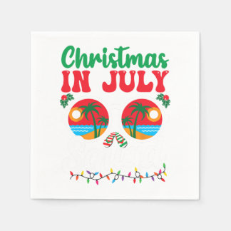 Christmas In July Summer Watermelon Xmas Tree Men  Napkin